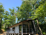 森に住む平屋の家